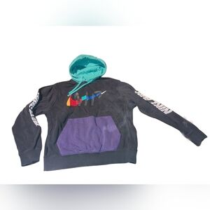 Colorful Graphic Hoodie with Logo
